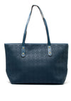 Zen Collection Textured Checkered Shoulder Bag, Blue