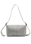 Zen Collection Embellished Sparkle Baguette Bag, Silver