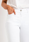 Zerres Cora Cropped Slim Comfort Jeans, White
