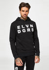 11 Degrees Graphic Pullover Hoody, Black Multi