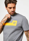 11 Degrees Chest Print T-Shirt, Charcoal