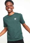 11 Degrees Boys Core Small Logo T-Shirt, Darkest Spruce Green