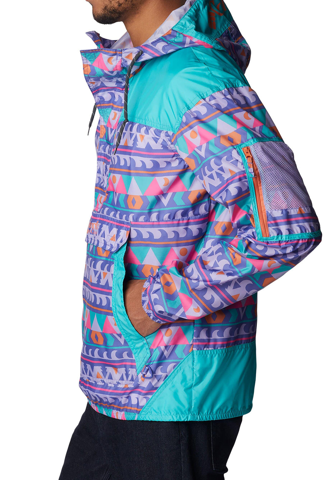 Columbia Challenger Windbreaker, Purple & Orange Multi