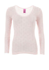 White Snowdrop Long Sleeve Spencer, Pink