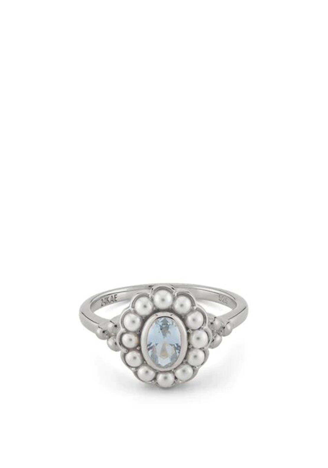 24Kae Sisterhood Vivian Ring, Silver Size 54