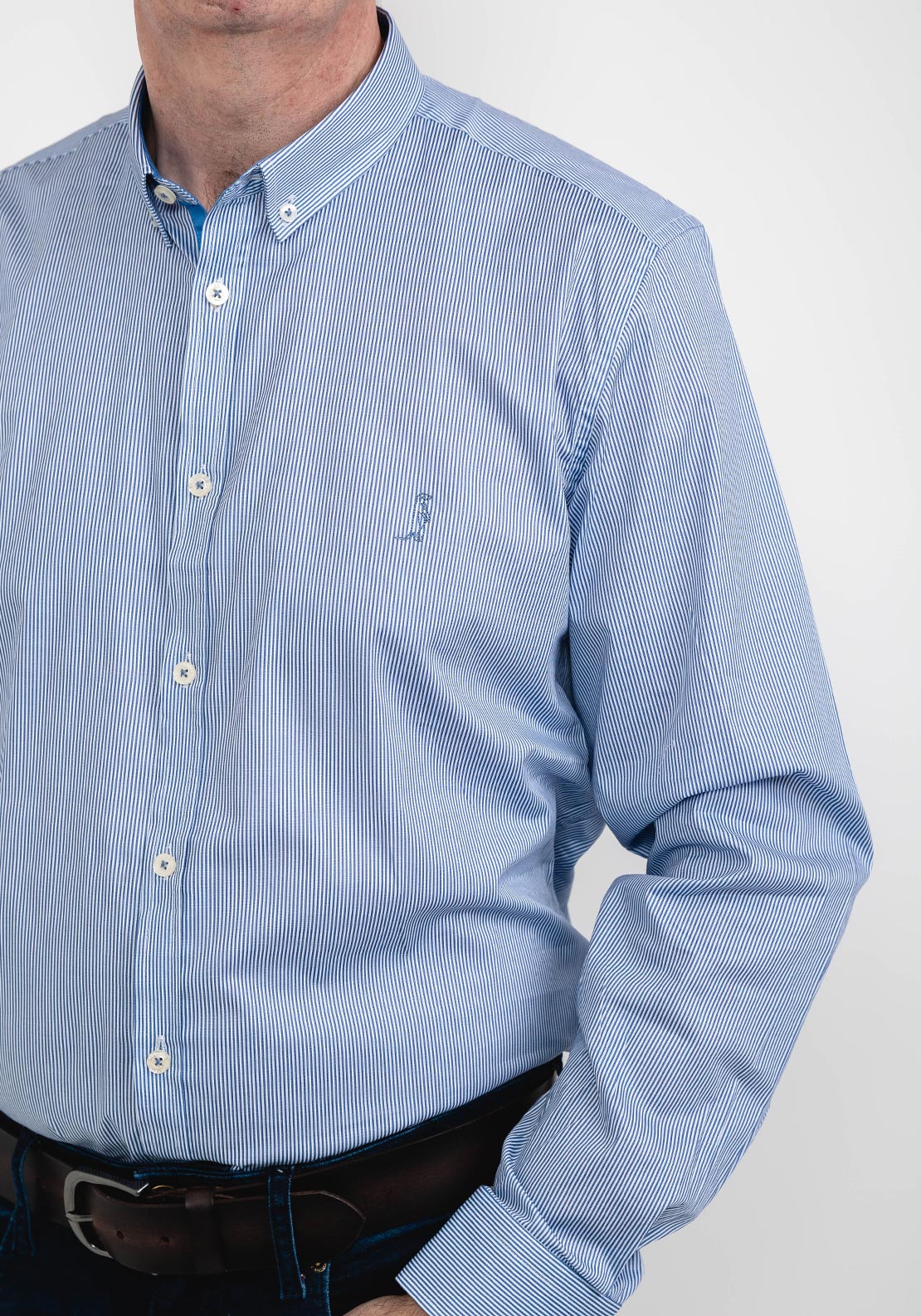 6th Sense Stripe Shirt, Blue