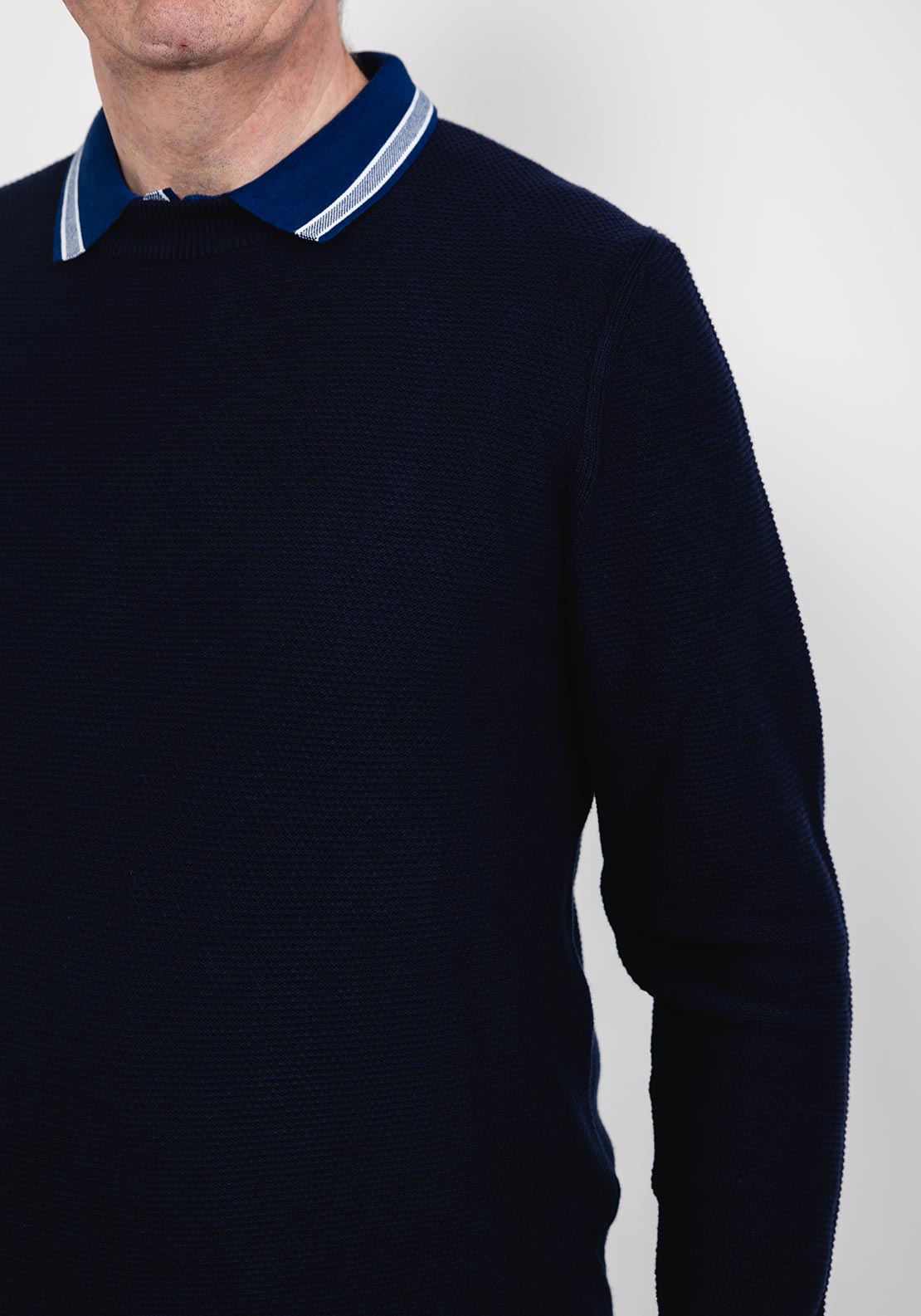 6th Sense Embassy Crew Neck Sweater, Maritime Blue