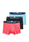 Ralph Lauren 3 Pack Stretch Cotton Boxers, Black, Pink & Turquoise