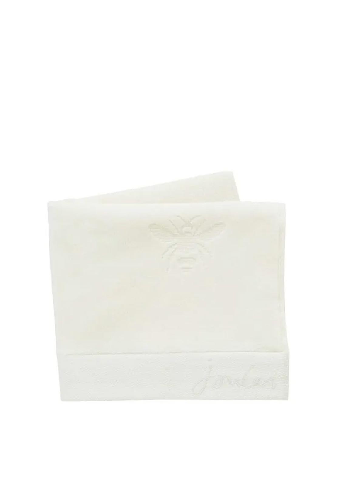 Joules Botanical Bee Semi Plain Bath Sheet, Cream