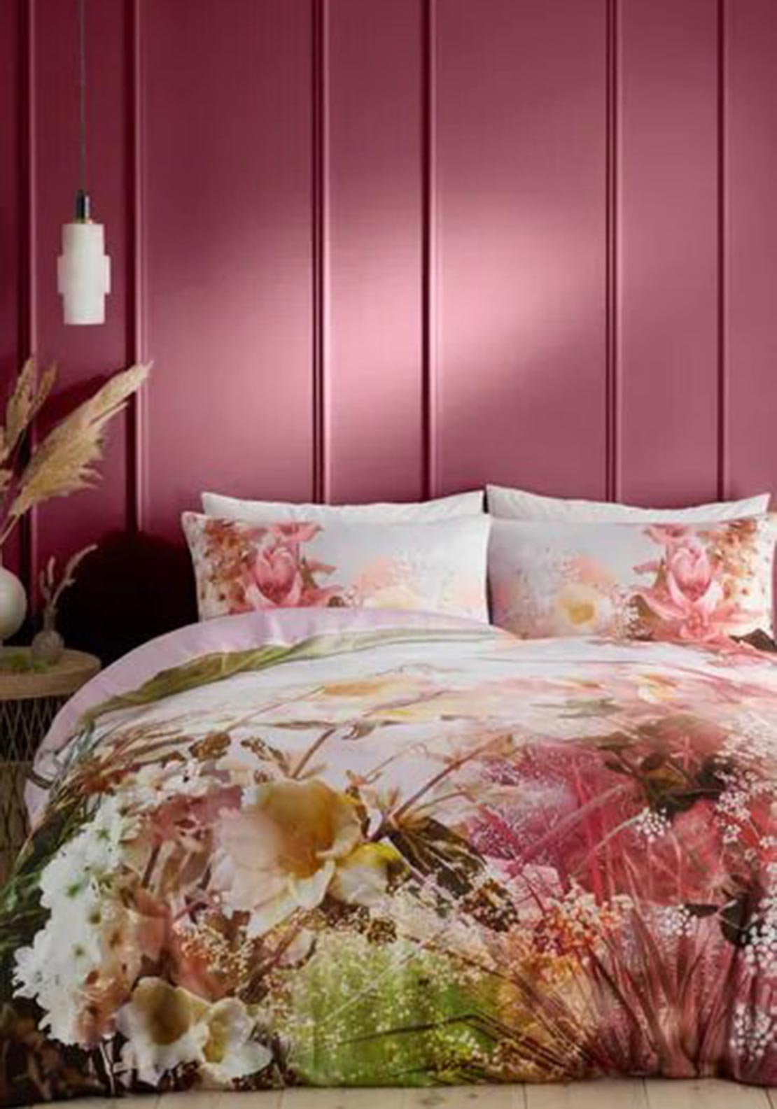 Bianca Home Hyperion Interiors Florence Duvet Set, Pink