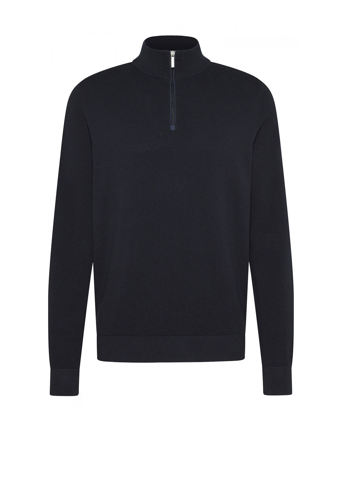 Bugatti Troyer Birdeye Knit Quarter Zip Sweater, Marine
