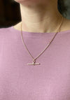 Burren Jewellery Blast from the Past T-Bar Necklace, Gold