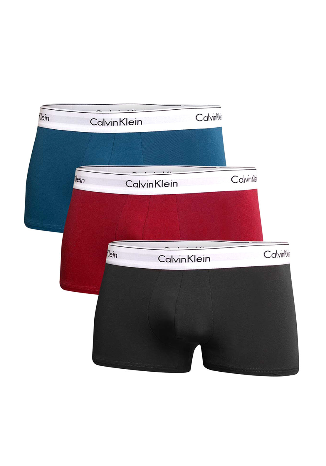 Calvin Klein Modern Cotton Stretch Trunks, Raspberry Blush Multi