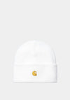 Carhartt WIP Chase Beanie Hat, White