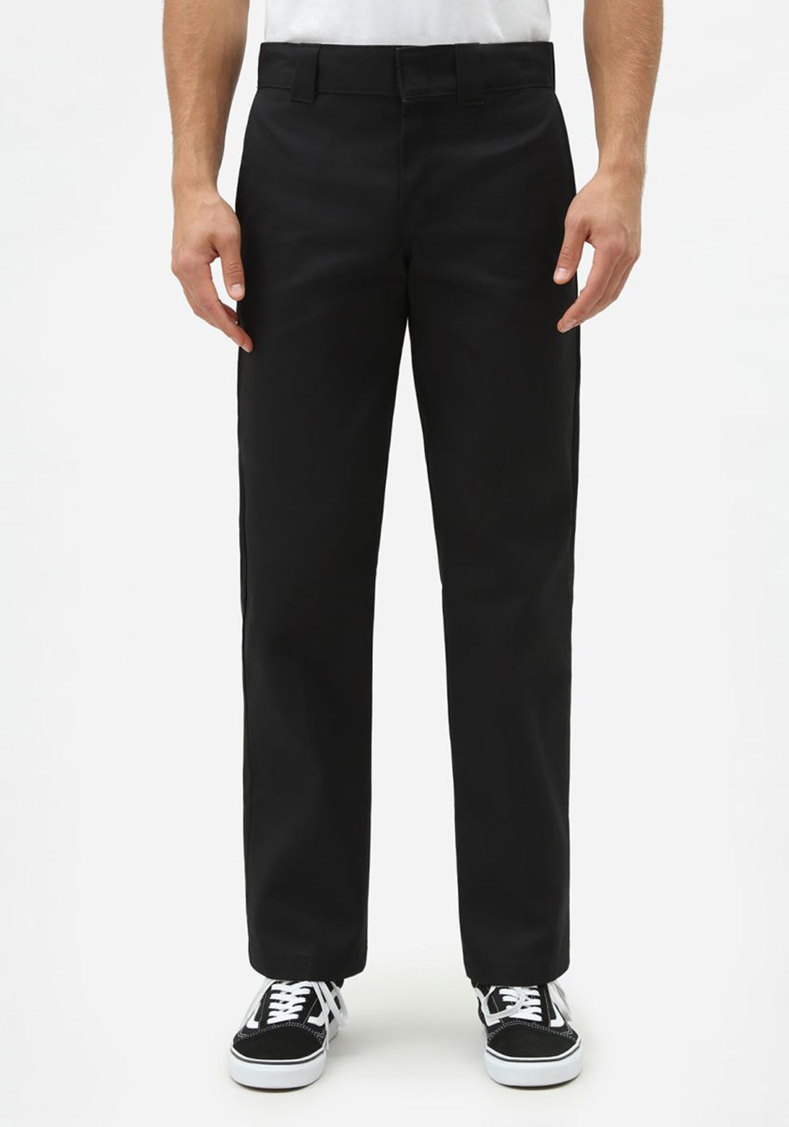 Dickies 873 Slim Straight Work Trousers, Black