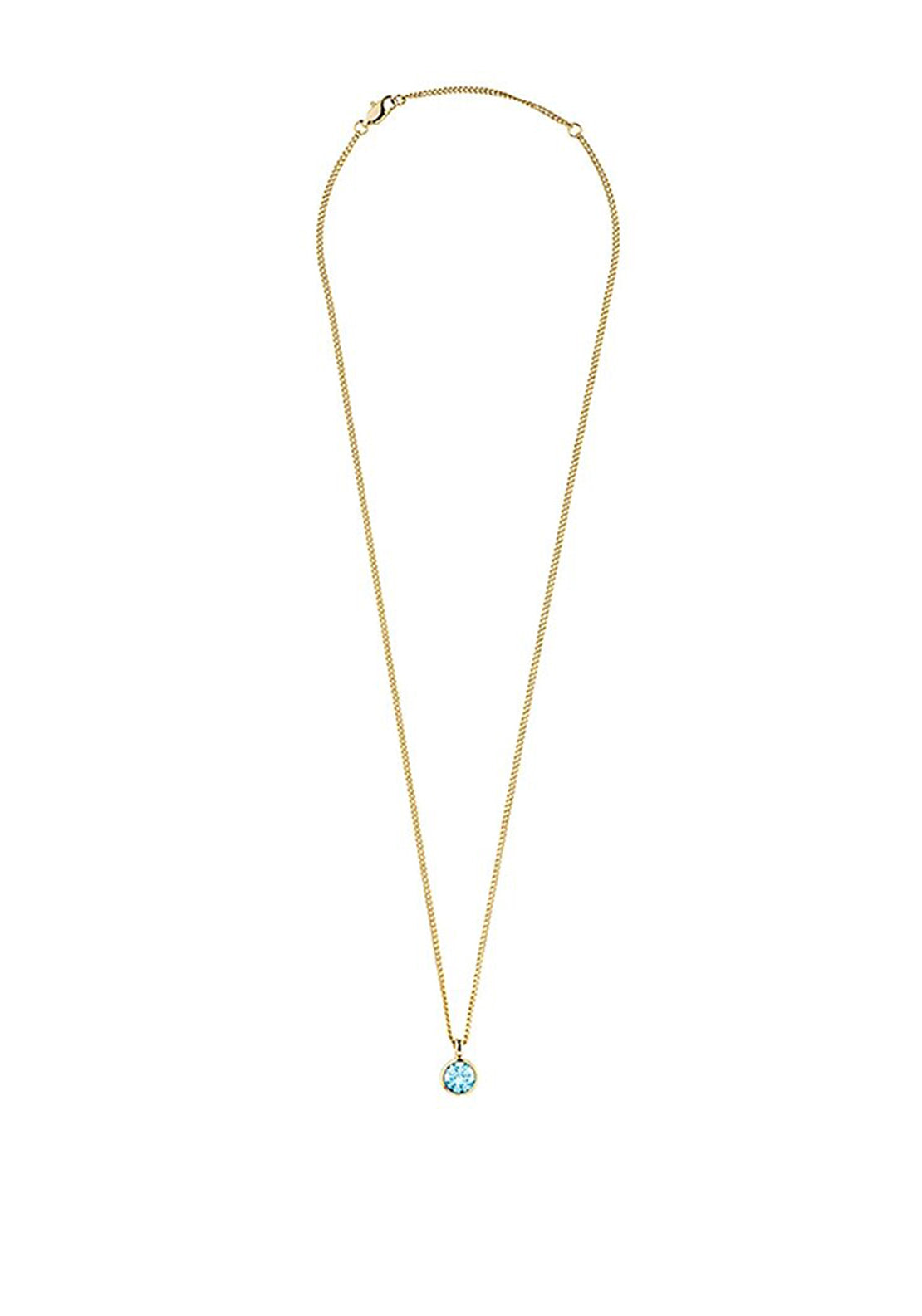 Dyrberg/Kern Ette Necklace, Gold & Aqua