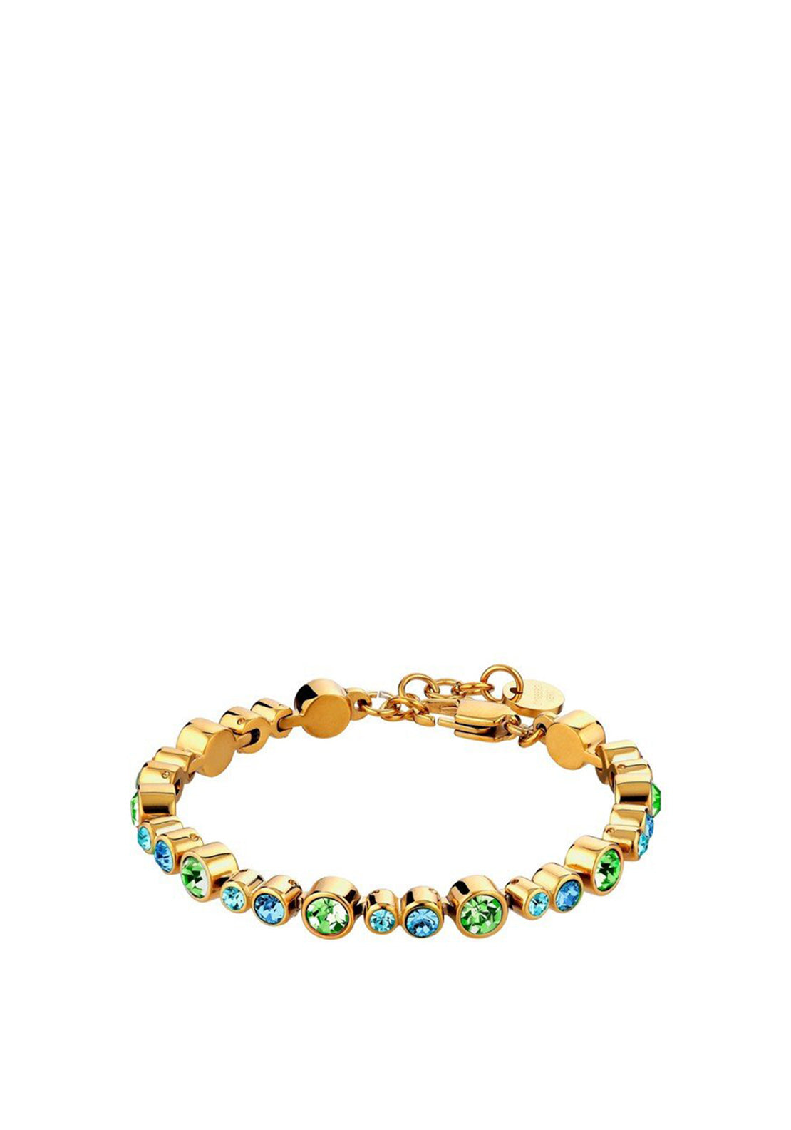 Dyrberg/Kern Teresia Bracelet, Gold& Aqua Green