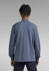 G-Star Raw Dunda Core Long Sleeve Polo Shirt, Fantem Blue