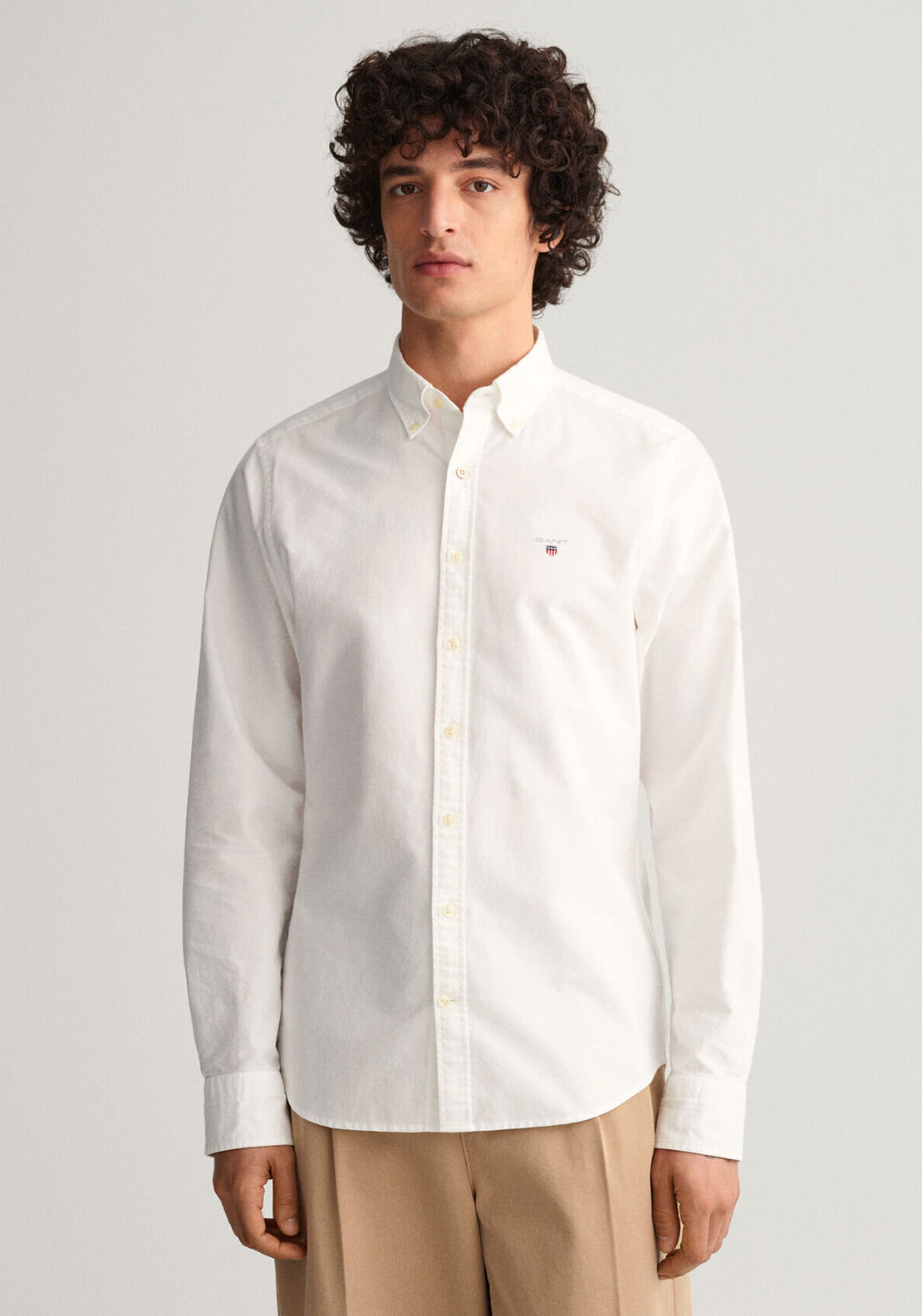 Gant Oxford Slim Fit Shirt, White McElhinneys