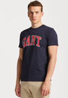 Gant Sport Branding Logo T-Shirt, Evening Blue