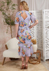 Hope & Ivy Chloe Ann Floral Midi Dress, Lilac Multi