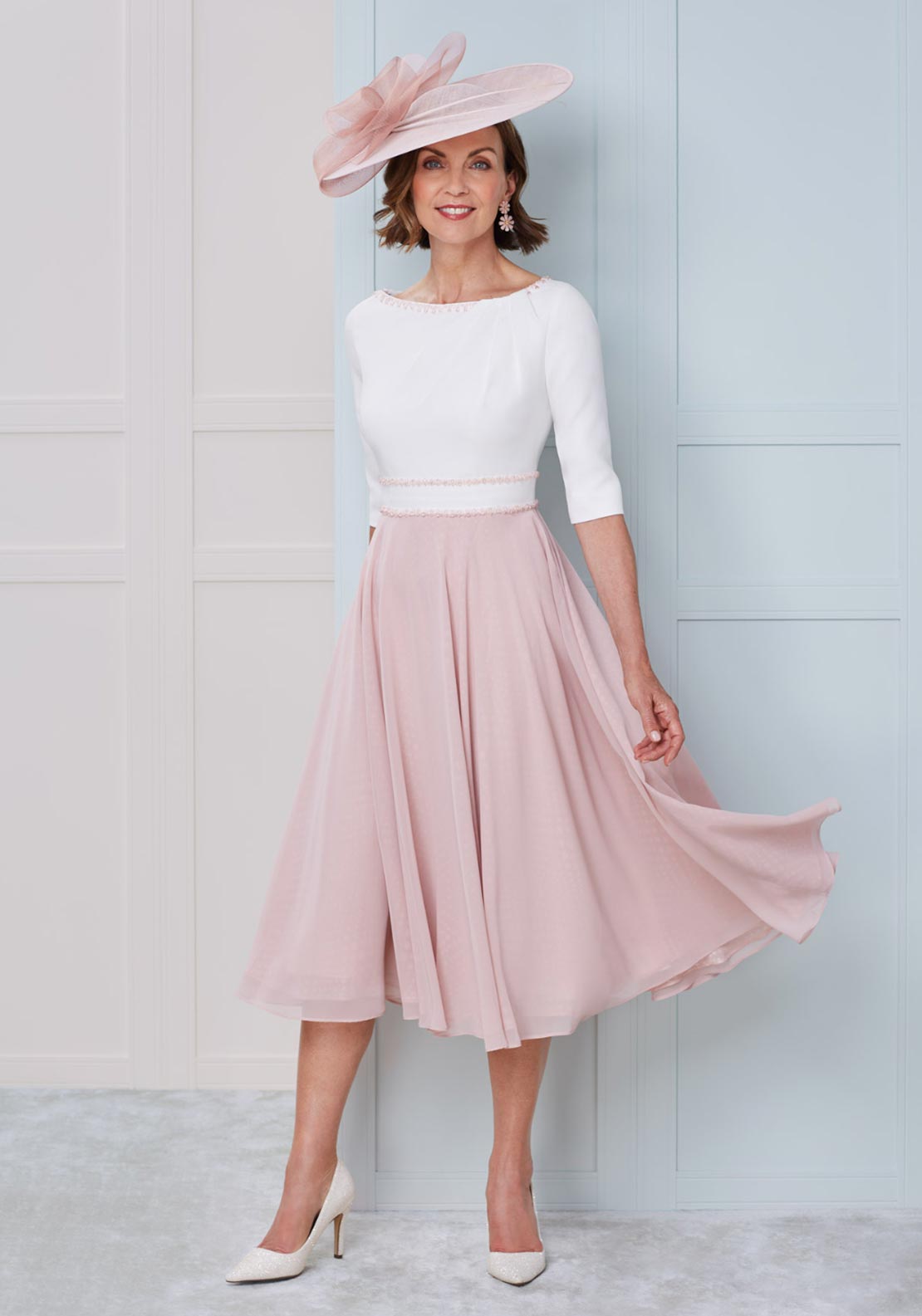 John Charles Asymmetrical Dress With Dipped Hem Tangerine 66769