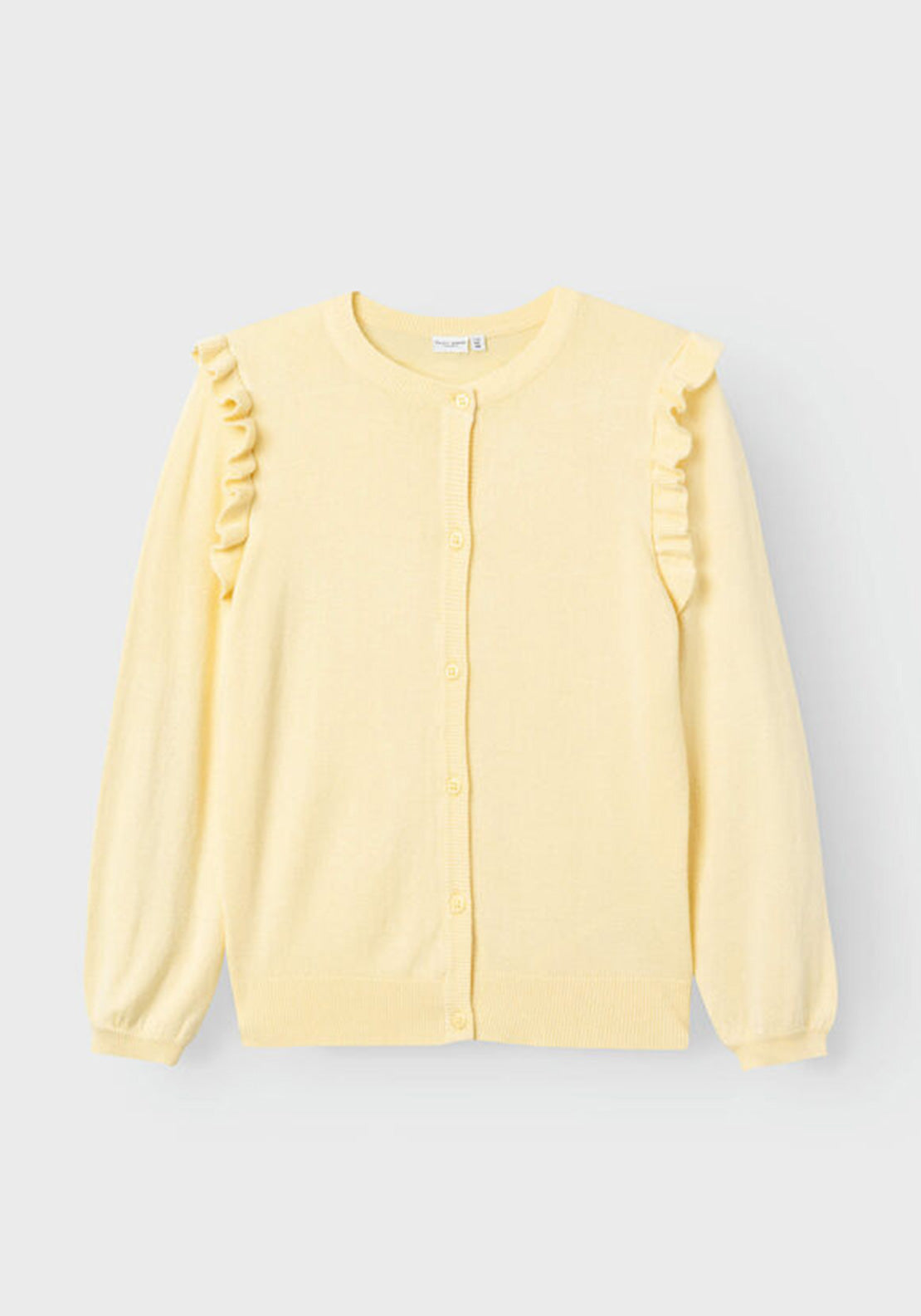 Name It Mini Girl Vininna Knitted Cardigan, Double Cream
