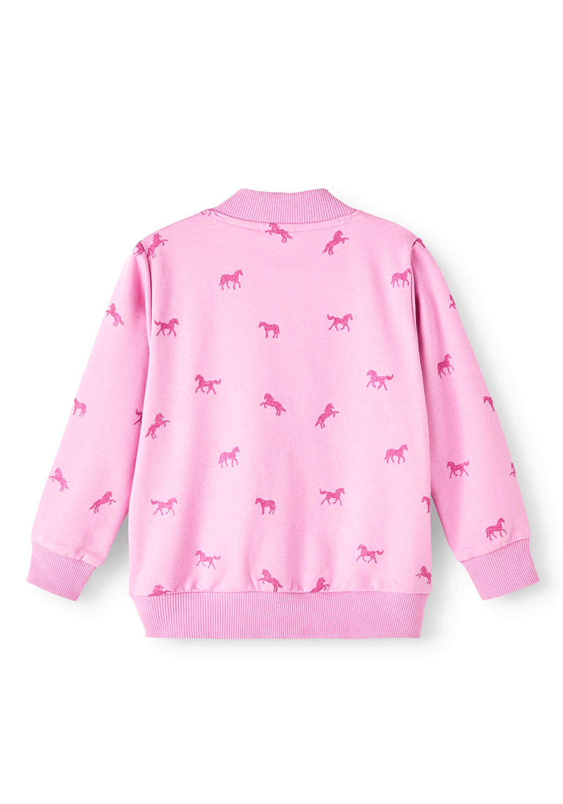 Name It Mini Girls Bascha Unicorn Graphics Full Zip, Cyclamen