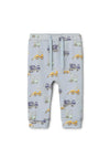 Name It Baby Boy Dash Soft Stretch Printed Joggers, Pearl Blue