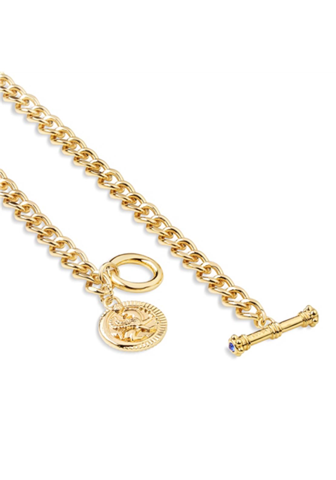 Newbridge Silverware Sappho Coin Necklace, Gold