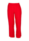 Ora Wide Leg Casual Trousers, Red