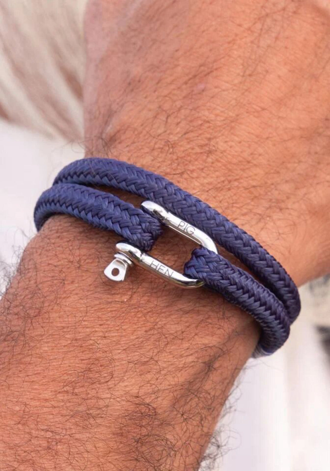 Pig & Hen Salty Steve Bracelet, Navy