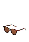 Selected Homme Jasper Wayfarer Sunglasses, Brown Tortoise Shell