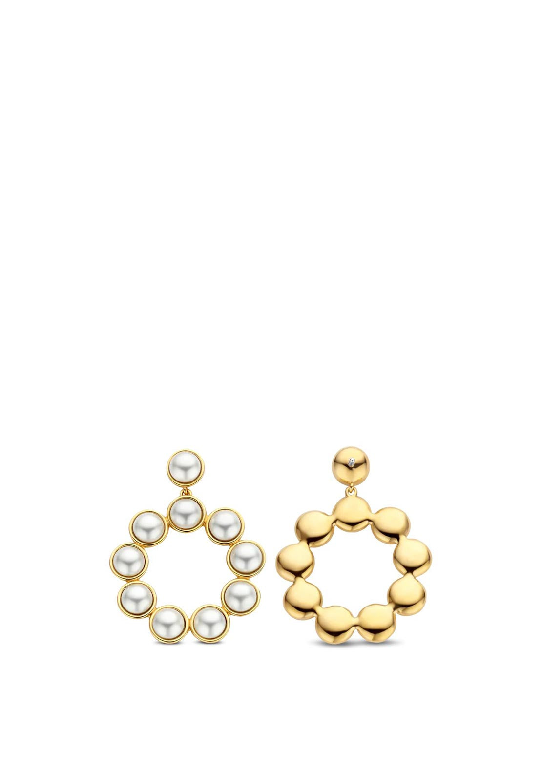 Ti Sento Pearl Drop Earrings, Gold