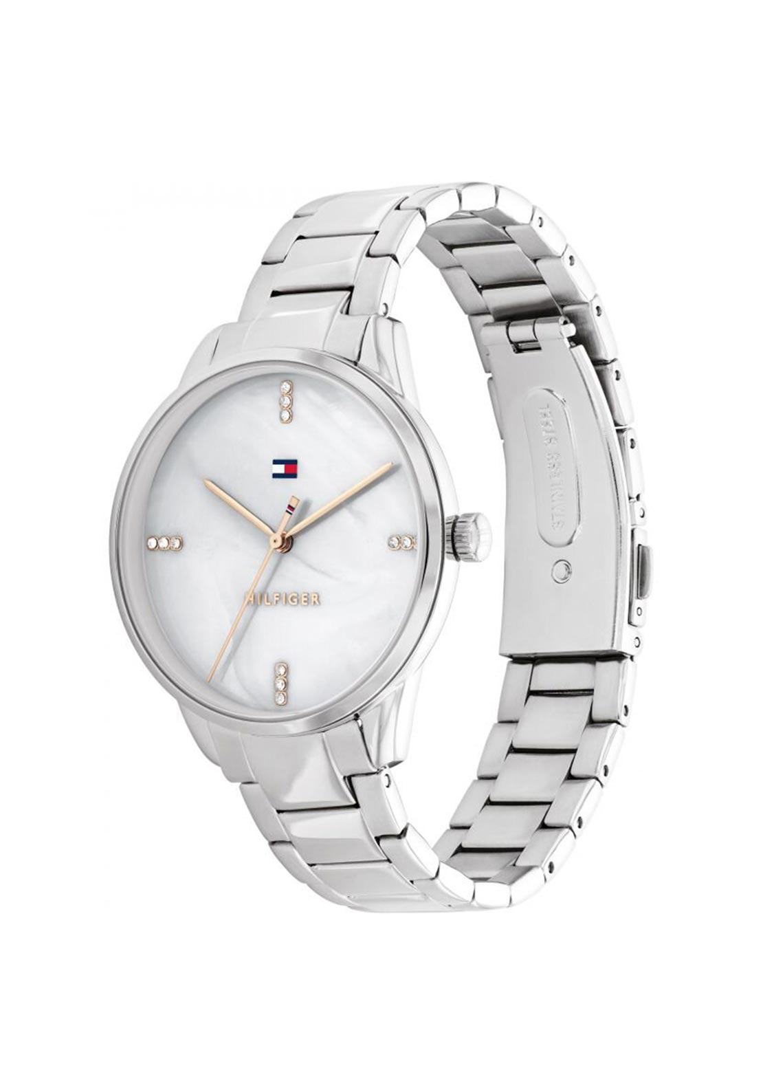 Tommy Hilfiger 1782544 Ladies Paige Mother of Pearl Watch, Silver