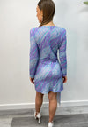 The Sofia Collection Dropped Hem Mini Dress, Lilac