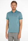Tommy Hilfiger Pretwist Mouline Tipped Polo Shirt, Frosted Green