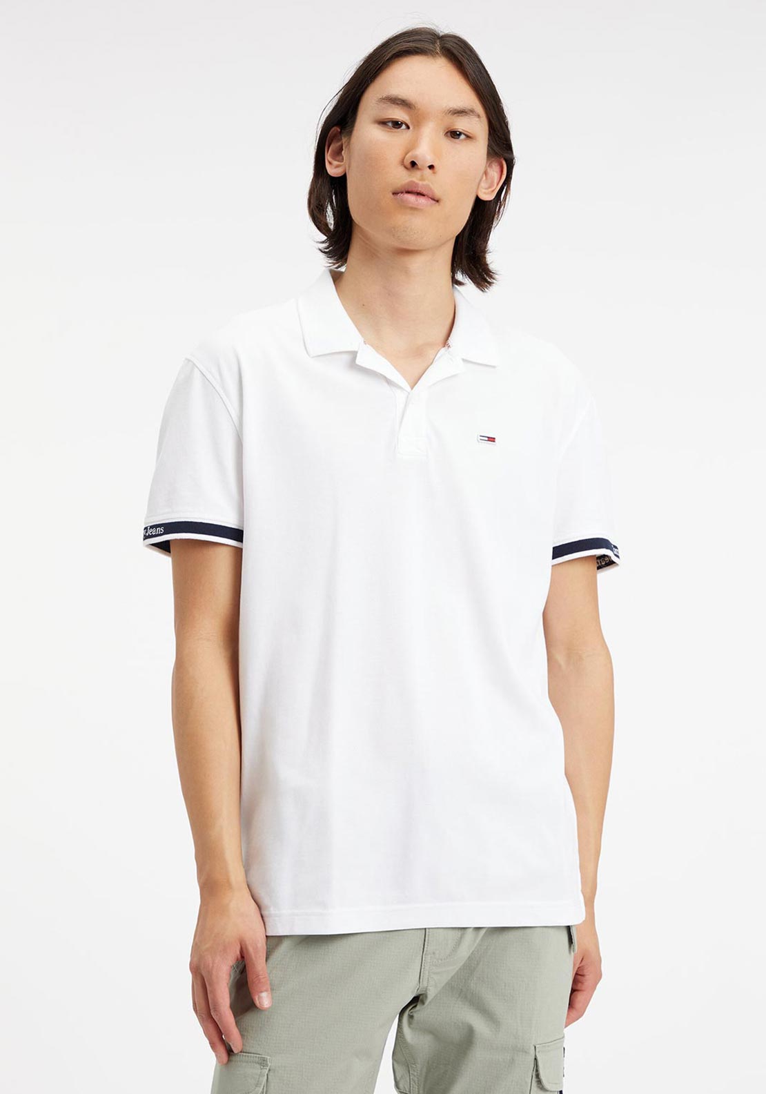 Tommy Jeans Classic Essential Polo Shirt, White