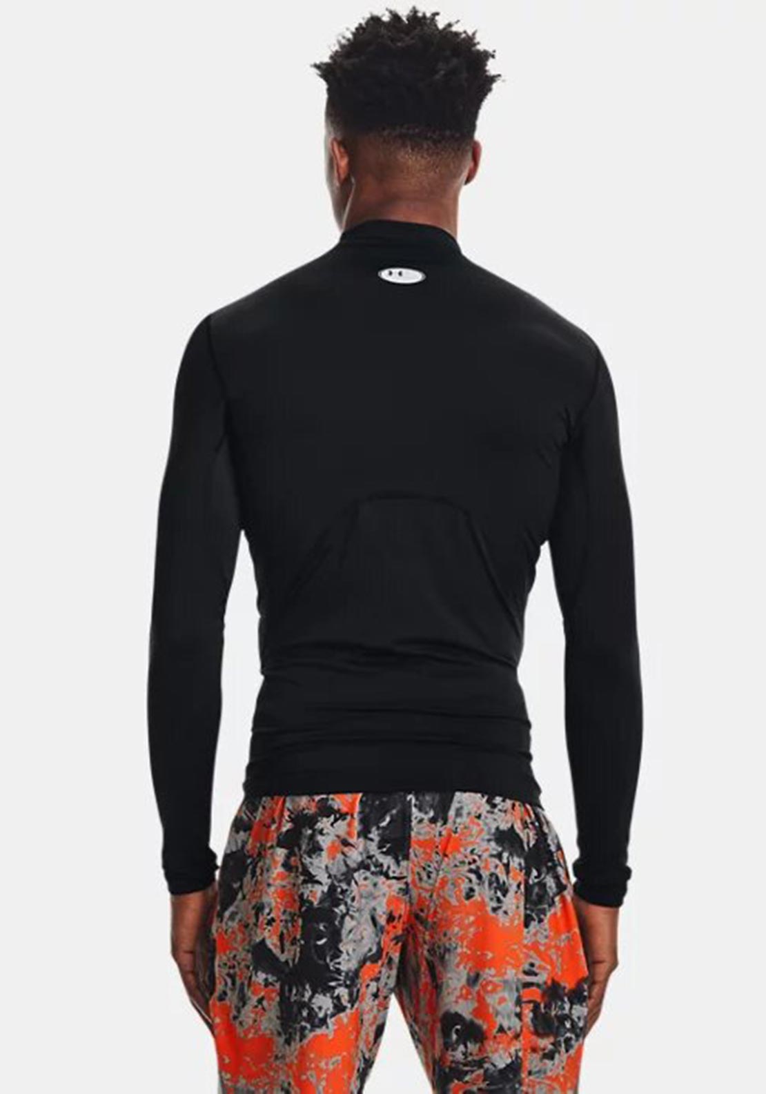 Under Armour Cold Gear Compression Mock Neck Top, Black