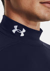Under Armour Cold Gear Compression Mock Neck Top, Midnight Navy