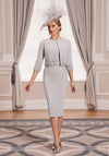 Veni Infantino Embellished Bolero & Dress, Silver
