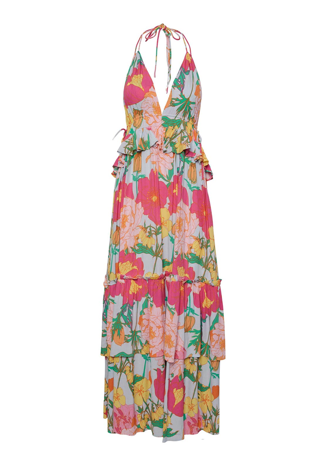 Lullah Ss Ankle Dress Heather Aop Lullah A main image 1