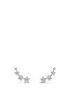 Absolute Silver Star Diamante Earrings