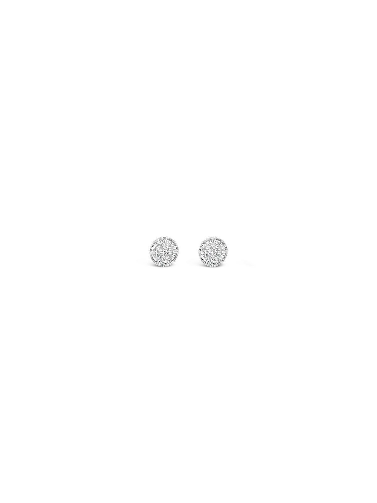Absolute Circle Stud Earrings, Silver