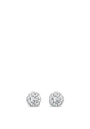 Absolute Silver Cluster Diamante Stud Earrings, E2055SL
