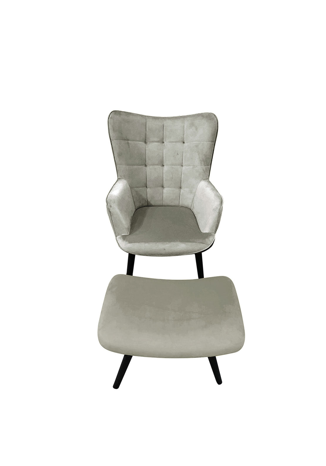 Scatter Box Alexa Chair & Stool, Grey