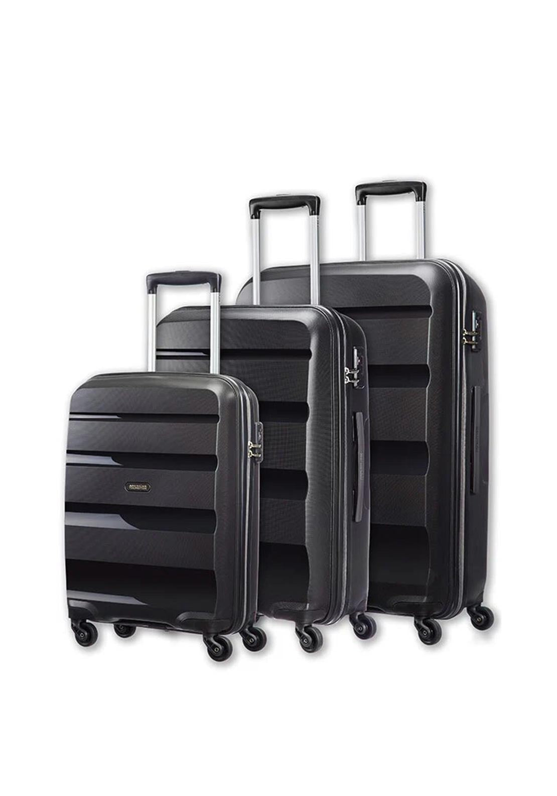 American Tourister Bon Air Luggage Set, Black - McElhinneys