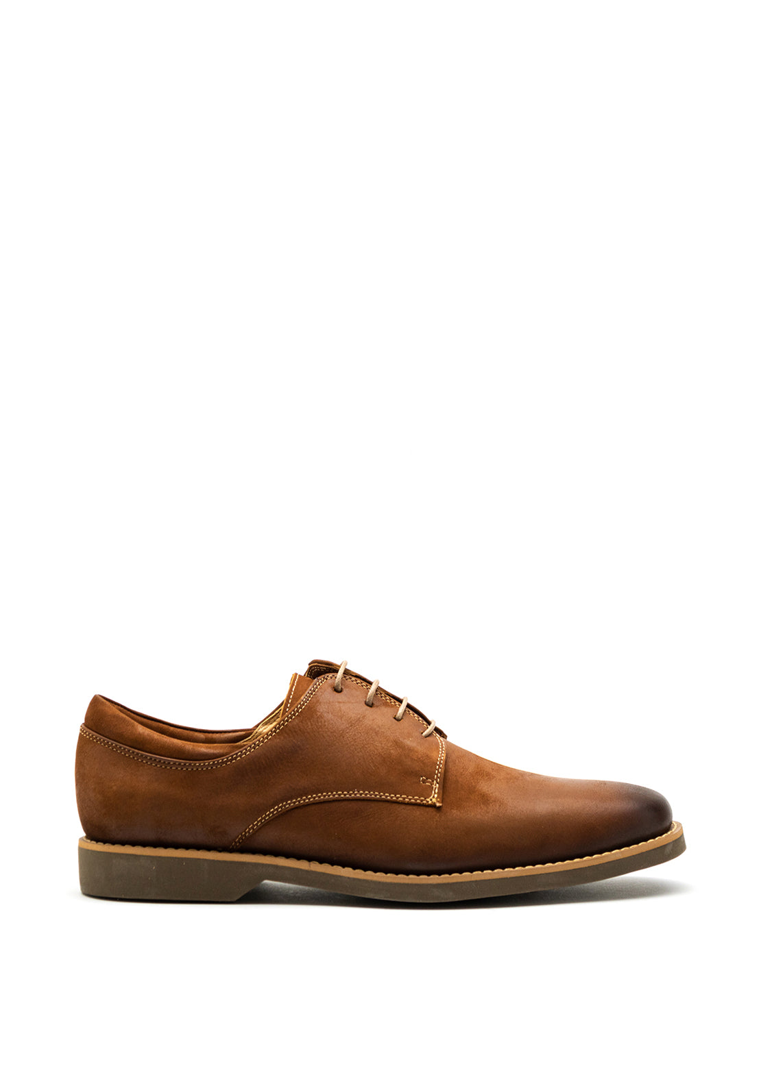 Anatomic & Co. Armando Coffee Brown Leather Lace-Up Comfort Oxfords Men Size 8 Anatomic & Co Plain Brown Lace Up Shoes main image 2
