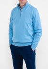 Andre Arklow Half Zip Sweater, Blue