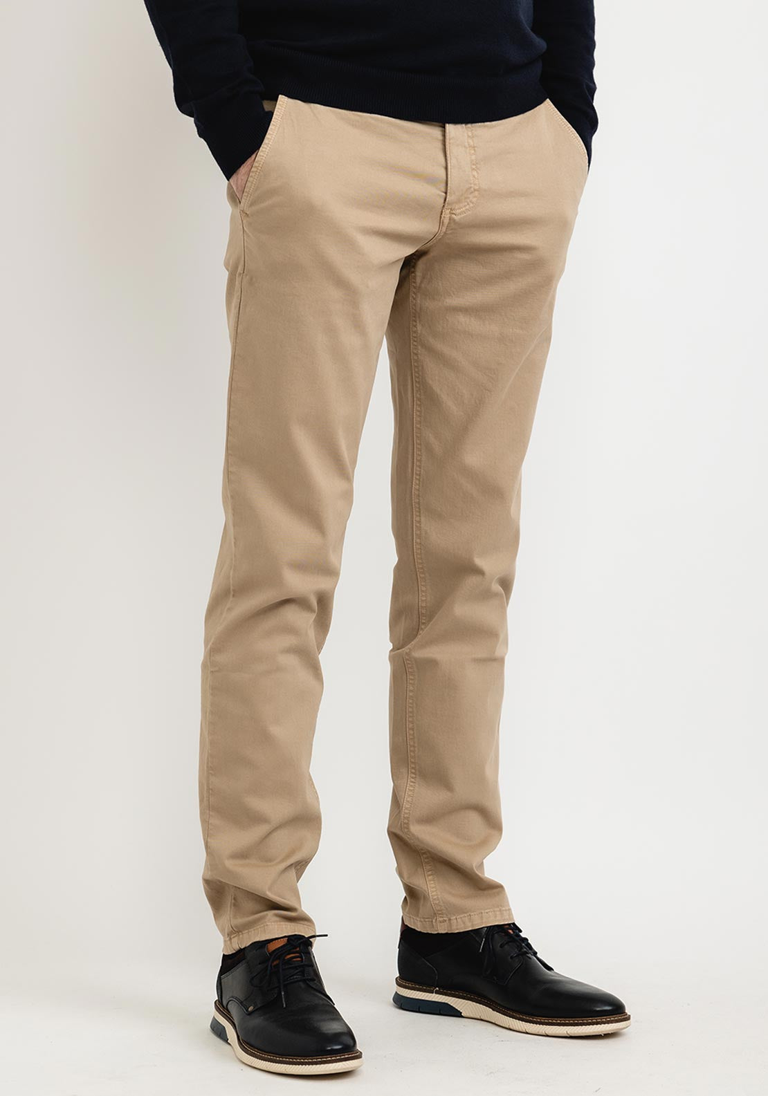 Andre Lucas Modern Fit Chinos, Biscuit McElhinneys